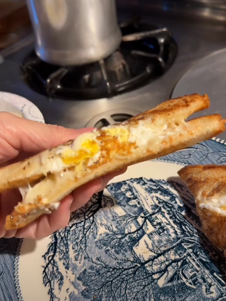 Egg in a Hole Grilled Cheese
