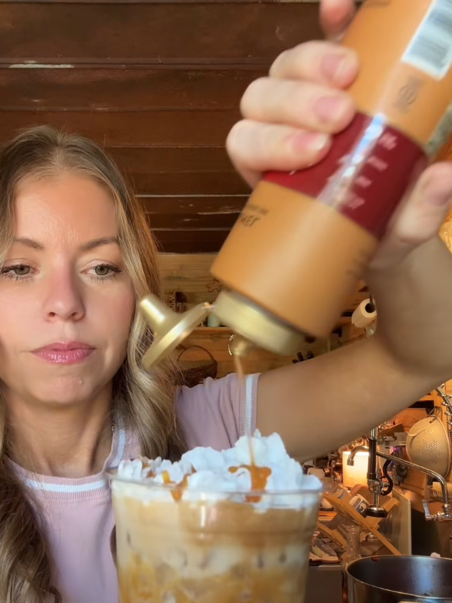 Salted Caramel Brown Sugar Iced Latte
